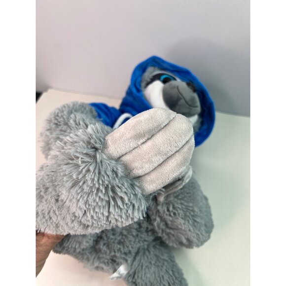Toy Factory Sloth Spirit Animal 21" Gray Plush Blue Hoodie Stuffed Animal 2022 - Picture 9 of 16
